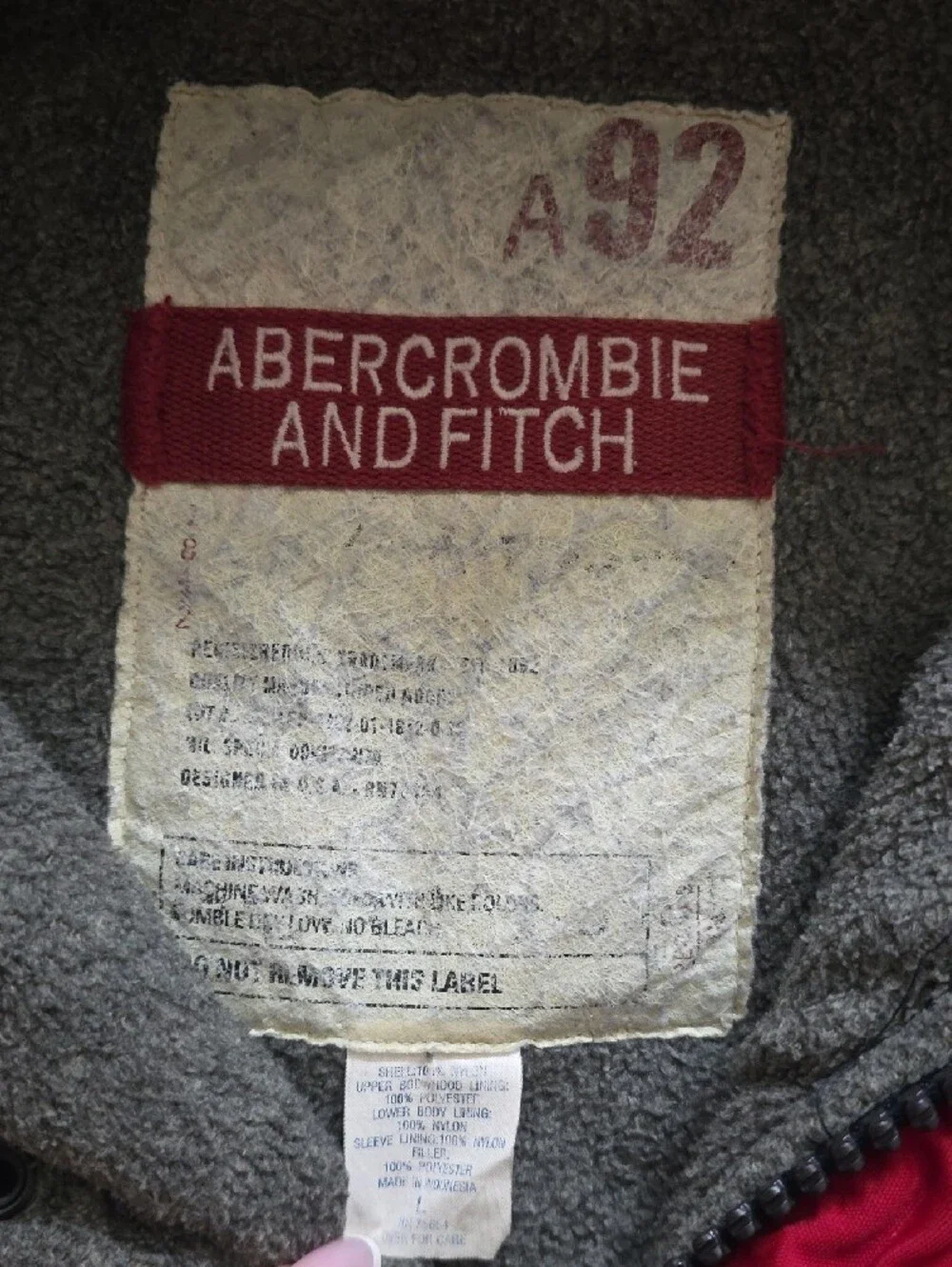 Abercrombie & Fitch hooded midweight